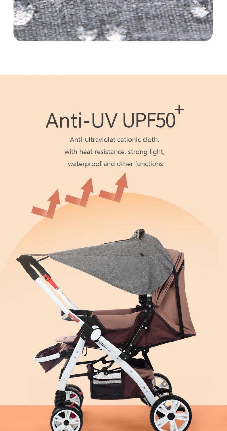 Universal Baby Kinderwagen Zubehör Sonnenschutz UV Schutz Sonnenschutz Wagen Baldachin Abdeckung für Kinderwagen Kleinkinder Auto Sitz Sonnenblende