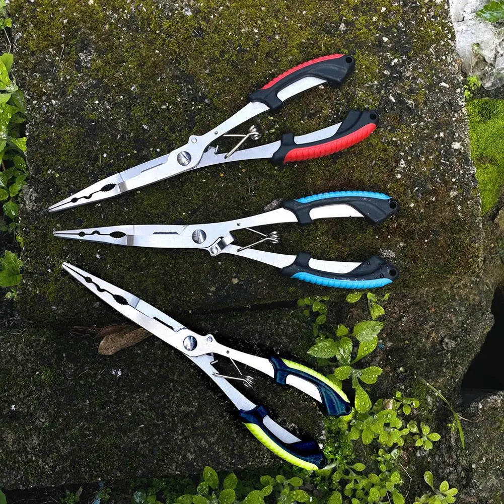 Angeln Zangen Lange Nase Edelstahl Haken Remover Cut Angelschnur Angeln Gebunden Haken Multi-funktionale Angeln Zangen
