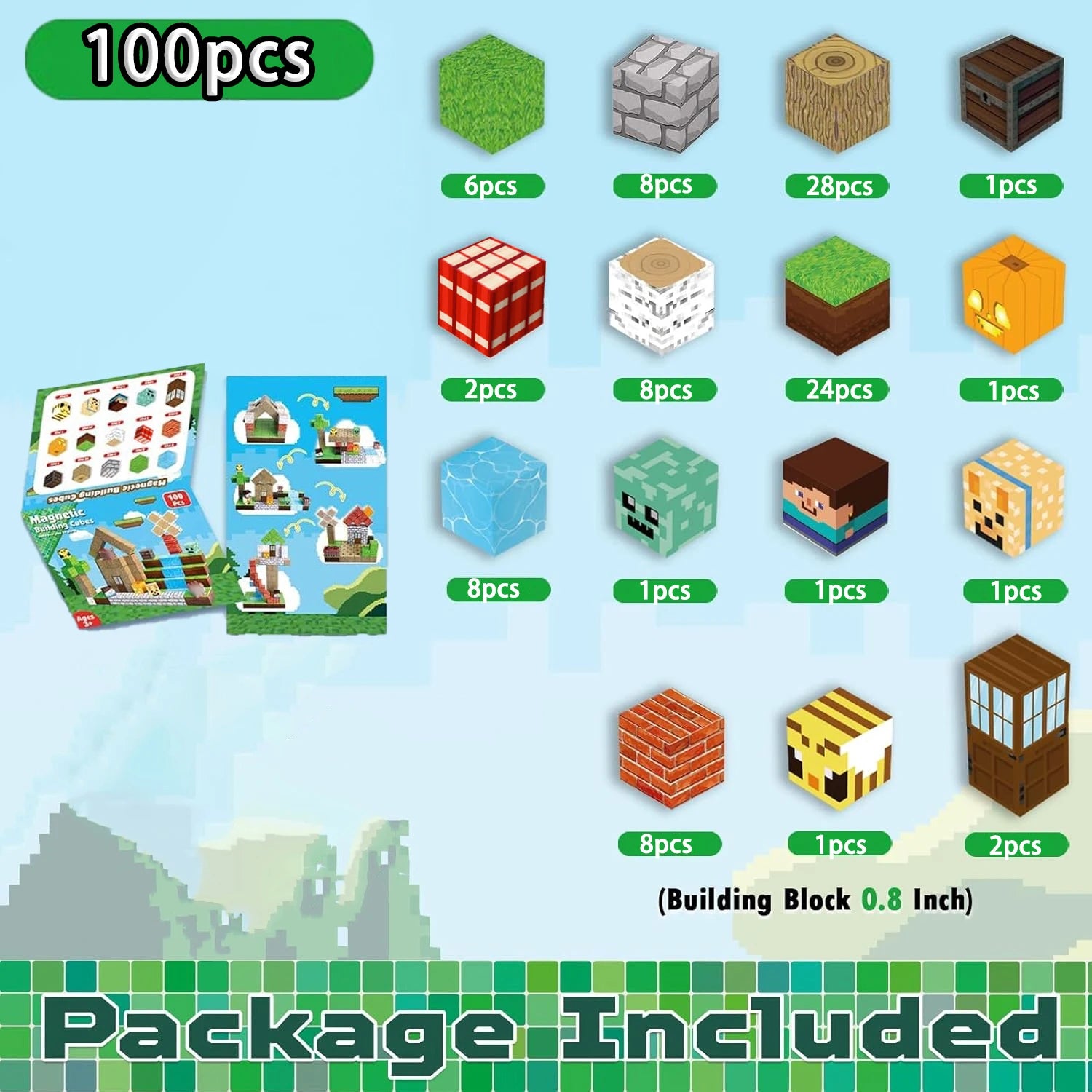Magnetic Forest Building Blocks