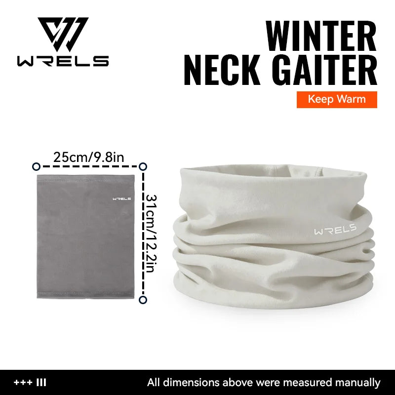 WRELS Winter-Halsmanschette, Halswärmer-Abdeckung, Ski-Gamaschen für Männer und Frauen, Fleece, dick, winddicht, Skimaske, Schal, atmungsaktive Gesichtsmaske