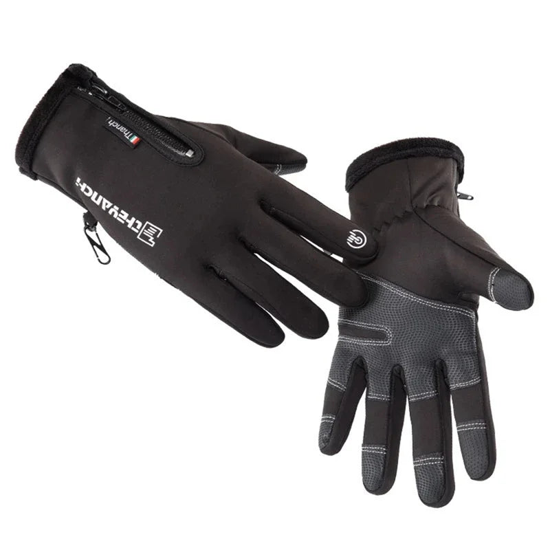Winterhandschuhe -40 ℃   Wasserdichte Thermo-Touchscreen-Thermo-Winddichte warme Handschuhe für kaltes Laufen, Reiten, Sport, Wandern, Skifahren