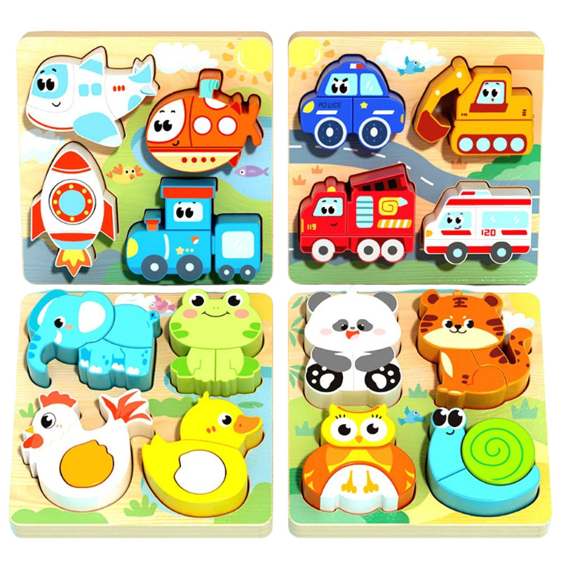 Wooden Animal Puzzle Toy
