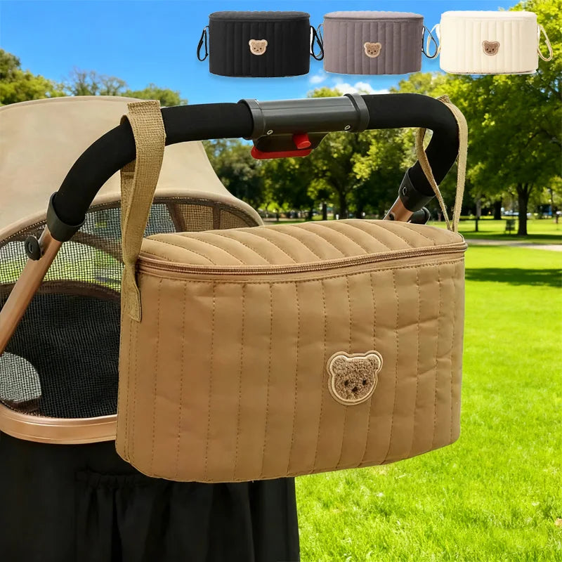 Mom Bags Korea Cute Bear Portable Multifunctional Stroller Diaper Bag Soft Maternity Storage Bags Baby Diaper Bag