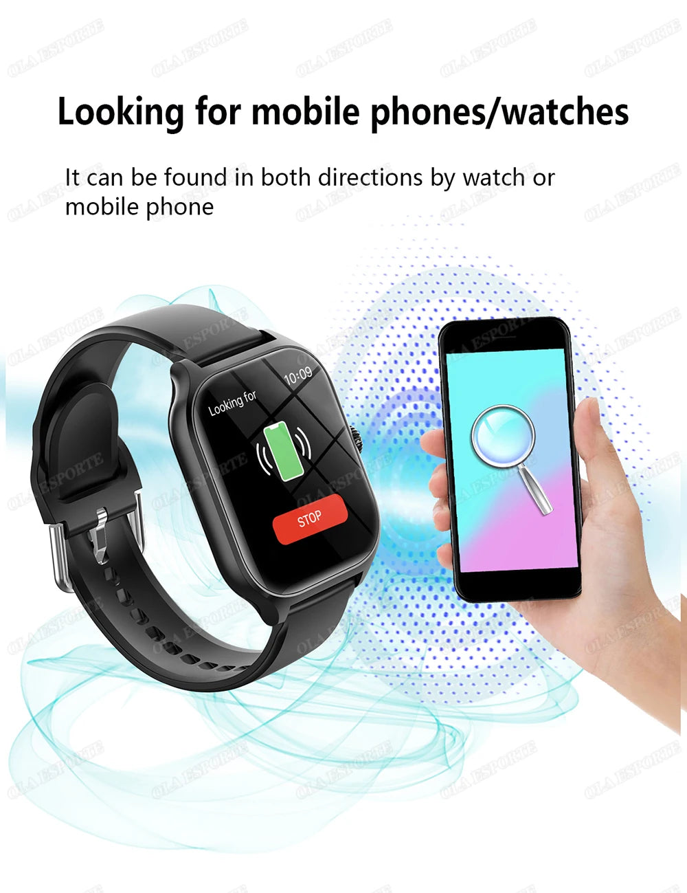 Smart Watch für Android IOS Uhren 1,83 Zoll HD Display Bluetooth Anruf Nachricht Alarm Musik Sport Modus Smartwatch Männer Frauen Geschenk