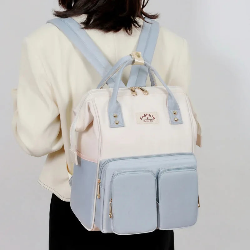 Multifunktionale Mama-Taschen mit großem Fassungsvermögen für Ausflüge, Reiserucksack, wasserdicht, tragbar, Mutter- und Babytasche, Damen-Rucksack