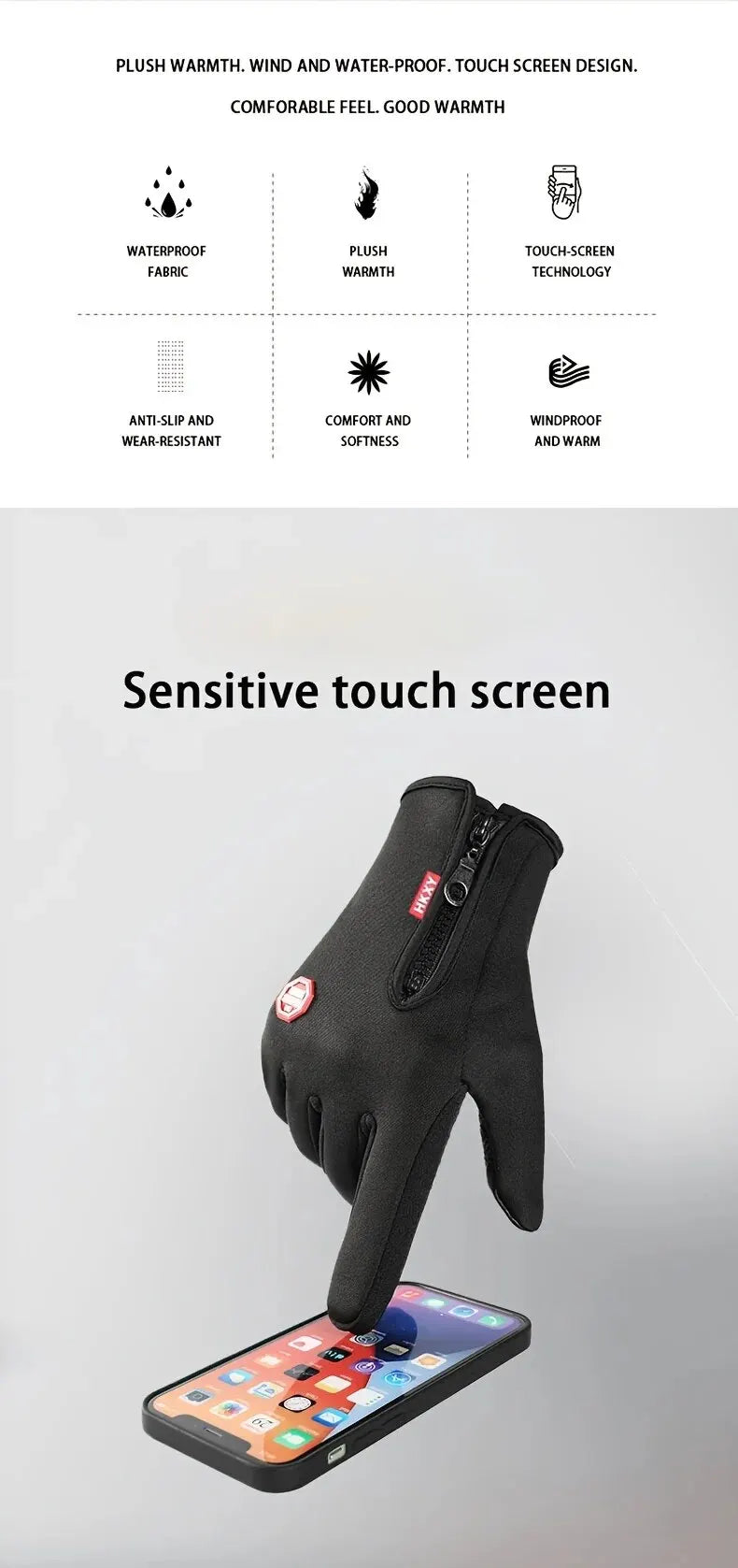 Outdoor-Fahrrad handschuhe, Fahrräder für Wärme und Anti-Rutsch im Herbst und Winter