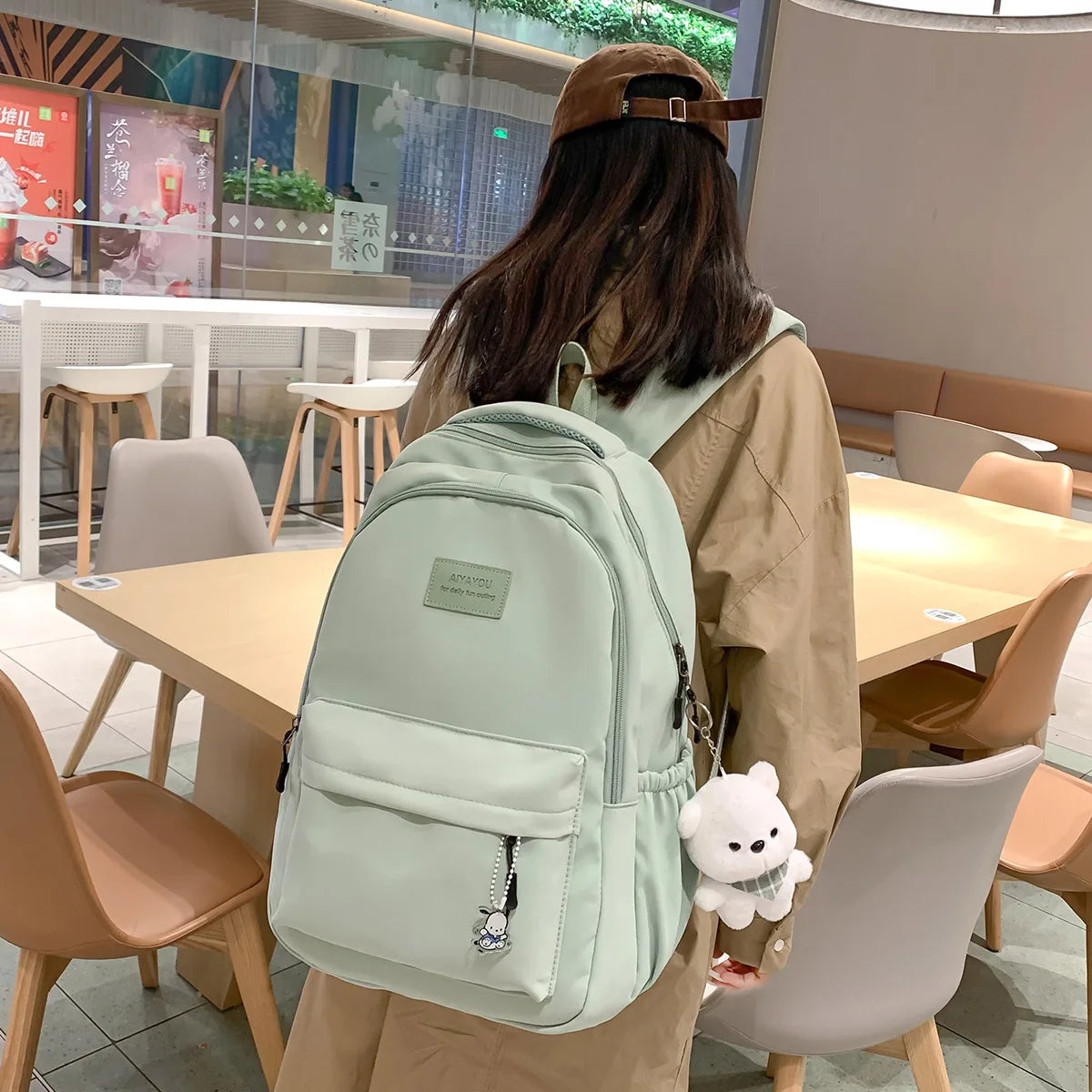 Trendy Waterproof School Backpack