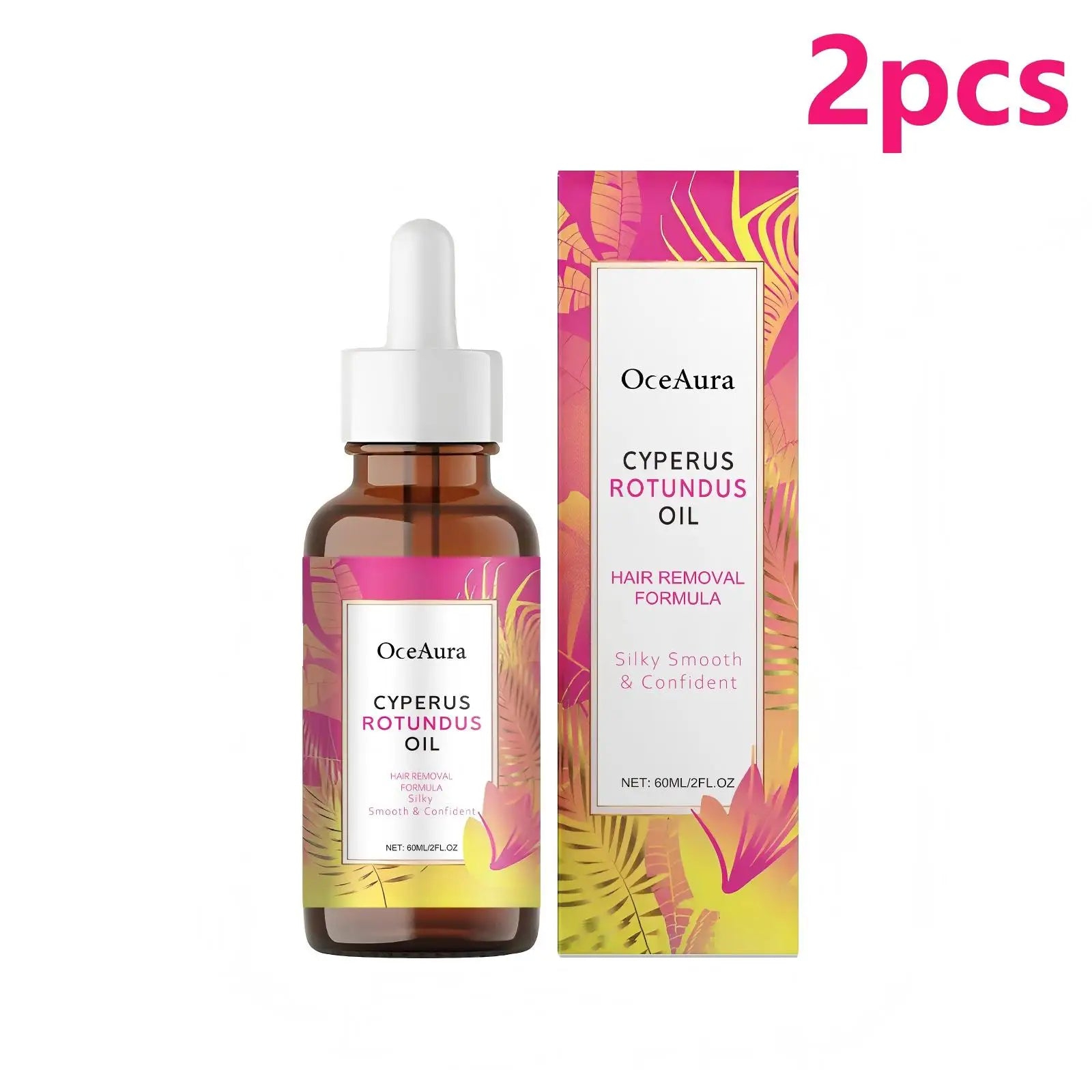 OceAura Cyperus Rotundusöl zur Haarentfernung, weiche, glatte Hautpflege, tiefe Feuchtigkeit, Anti-Haarwachstumshemmung, After-Shave-Öl