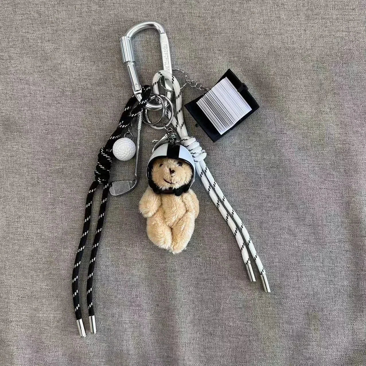 Luxus Taschenanhänger DIY Vielseitiges Geflechtseil Y2k Seil Geldbörsenanhänger Trendige Taschenanhänger Niedlicher Schlüsselanhänger Ästhetisches hängendes Ornament