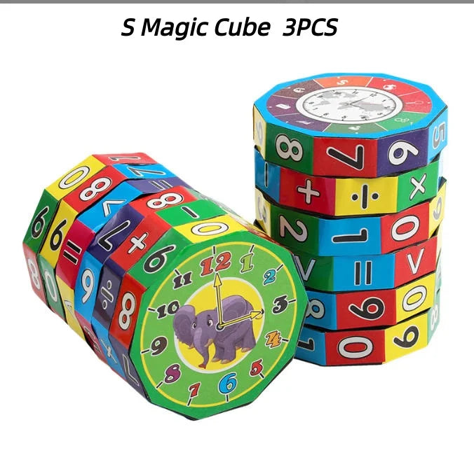 Montessori Magischer Zylinder Mathematik Zahlen Würfel Arithmetik Spielzeug Kinder Mathematik Zählen Spiel Puzzle für Kinder Bildung Lernen