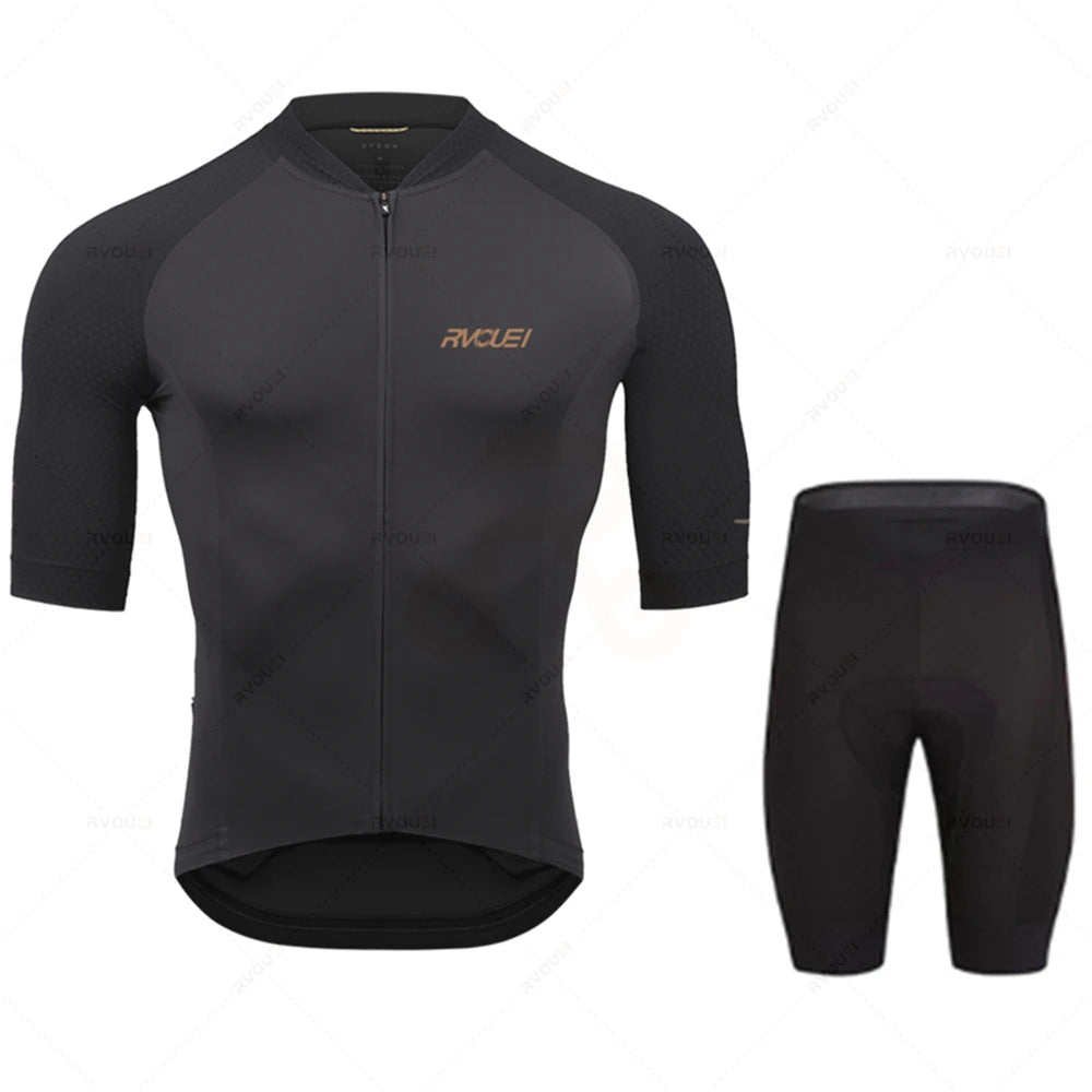 2023 Rvouei Pro Team Cycling Clothing Men New Road Bike Wear Racing Clothing Breathable Cycling Jersey Set Ropa Ciclismo Maillot