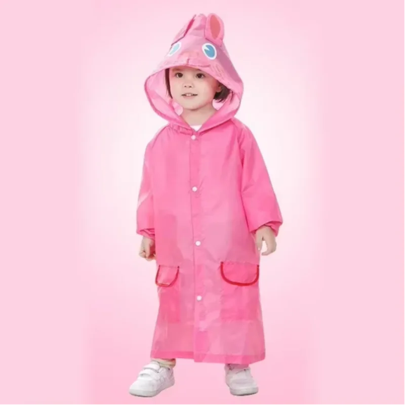Kids Cartoon Animal Raincoat