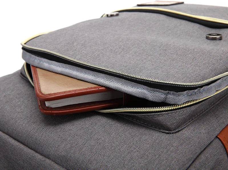 Teens Vintage Canvas Laptop Backpack