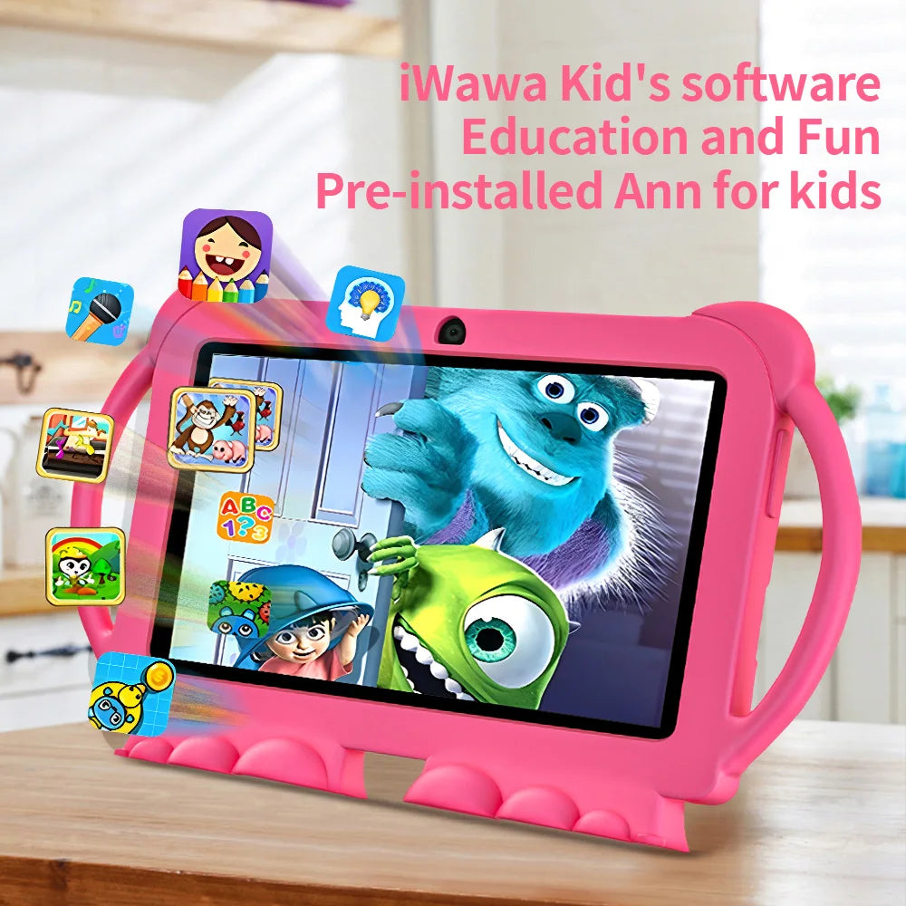 2025 Neues 5G WIFI 7-Zoll-Kindertablett 4 GB + 64 GB ROM Zeichnen und Lernen Tragbares Mini-Tablet Quad Core Dual-Kameras 4000 mAh