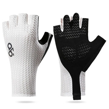 Sommerliche Atmungsaktive Halbfinger-Fahrradhandschuhe Ultraleichte Rennrad-Handschuhe mit Rutschfester Silikonpolsterung Kühlende Sportausrüstung