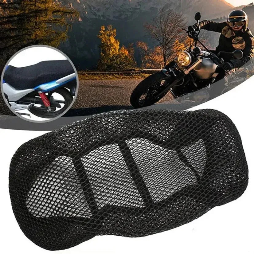 Sommer Cool 3D Mesh Motorrad Sitzbezug Atmungsaktive Roller Sitzbezüge Kissen Anti-Rutsch-bezug Grid Schutz pad