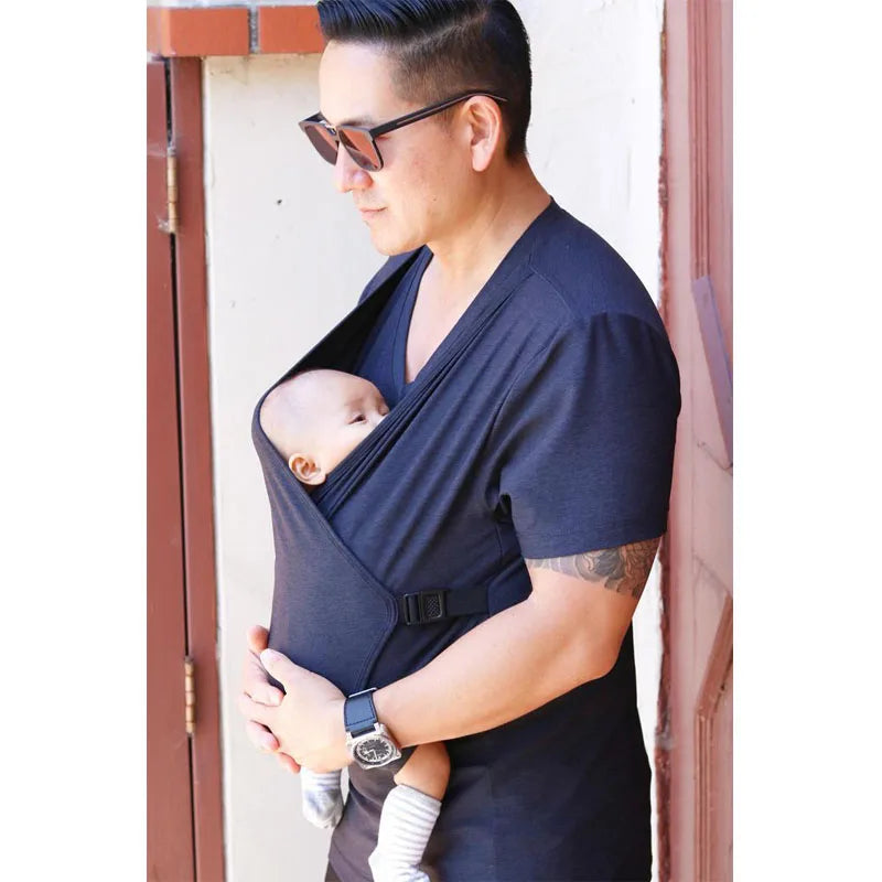 Summer Parent-Child Clothing: Multifunctional Kangaroo T-Shirt for Dad and Mom – Comfortable Vest for Babywearing, Women's Clothing