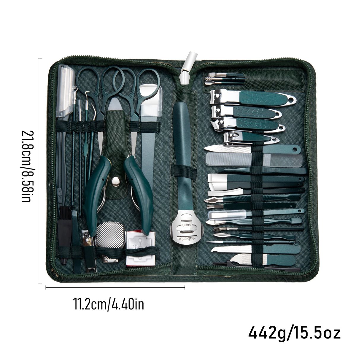 40 Stück Maniküre Set Nagel knipser Kit Nagel hauts chere Edelstahl Fußpflege werkzeuge mit Ledertasche Fuß raspeln Kallus rasierer