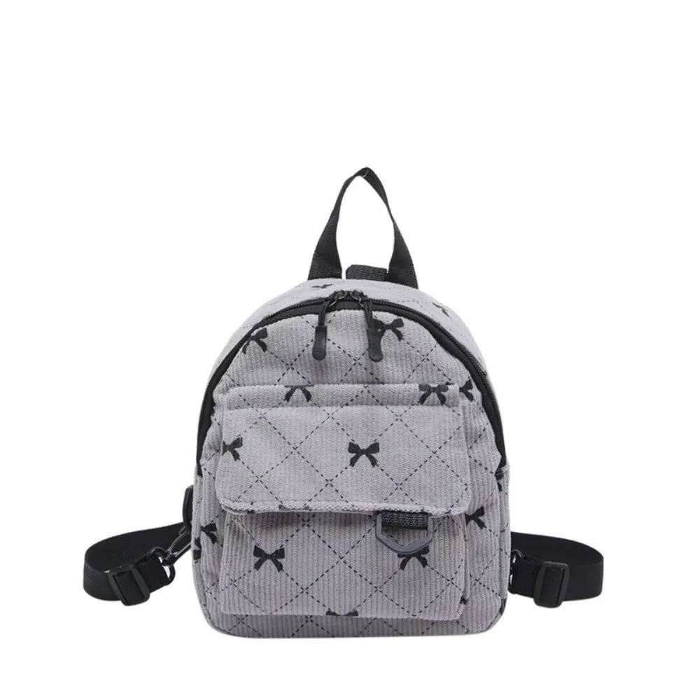 Mini Rucksack Süße Bowknot Gedruckt Schulter Tasche Reise Kosmetische Lagerung Tasche Koreanische Ins Student Bookbags Casual Rucksack
