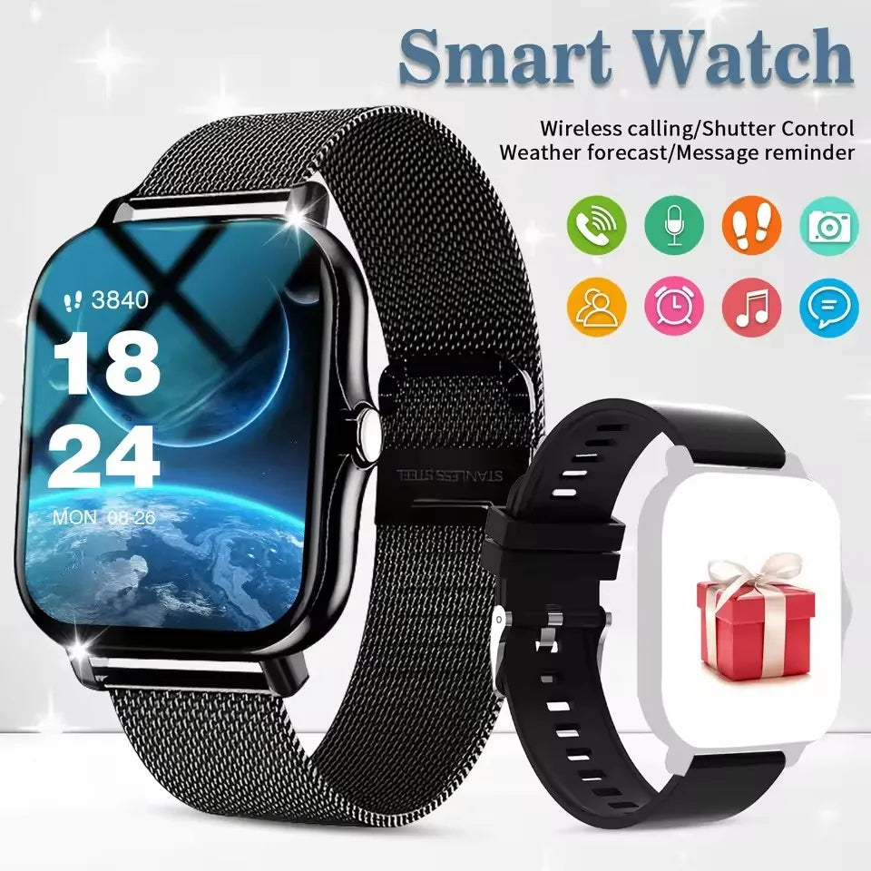 2026 Neue Multifunktionale Smartwatch für Männer & Frauen Bluetooth-Verbundenes Telefon Musik Fitness Sport Armband Schlafüberwachung Uhr HW12