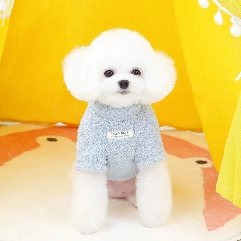Winter Warmer Hundepullover für kleine Hunde Plüsch Hundekleidung Weicher Welpenmantel Jacke Chihuahua Teddy Welpenkleidung Hundebedarf