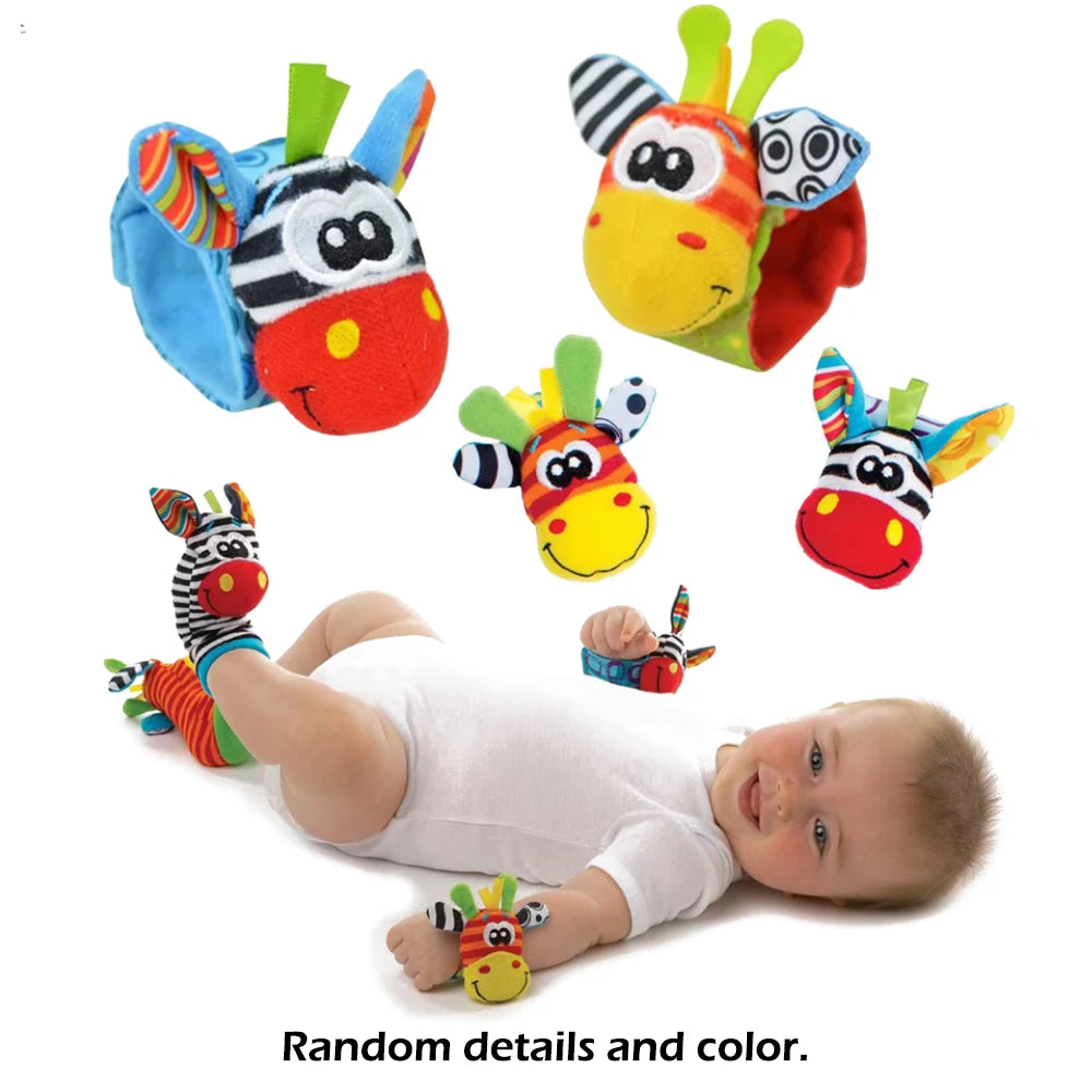 Baby Kleinkind Handgelenk Rassel Socken Spielzeug 0-12 Monate Mädchen Junge lernen Spielzeug frühe pädagogische Entwicklung niedlichen Kleinkinder sensorische Geschenke
