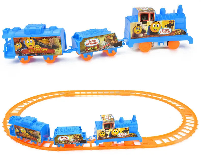 Neues Elektrisches Spielzeugeisenbahn-Set für Kinder mit Lernfunktion und Montagebahn