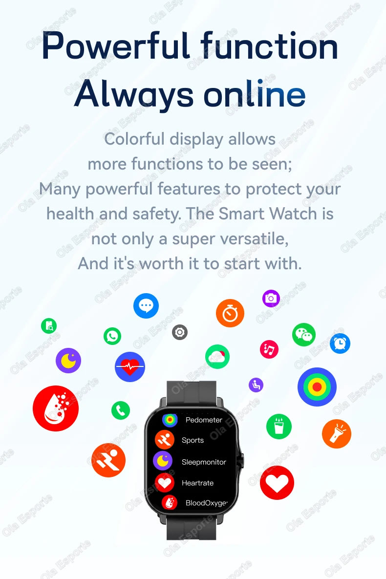 2026 Neue Multifunktionale Smartwatch für Männer & Frauen Bluetooth-Verbundenes Telefon Musik Fitness Sport Armband Schlafüberwachung Uhr HW12
