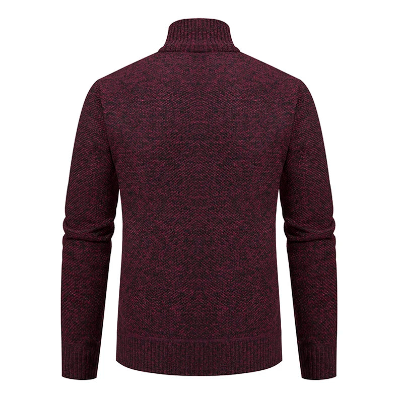 Herbst Und Winter New Jersey männer Casual Sport Mantel Einfarbig Stehkragen Wullover Greifen Fleece Warm Zipper Strickjacke