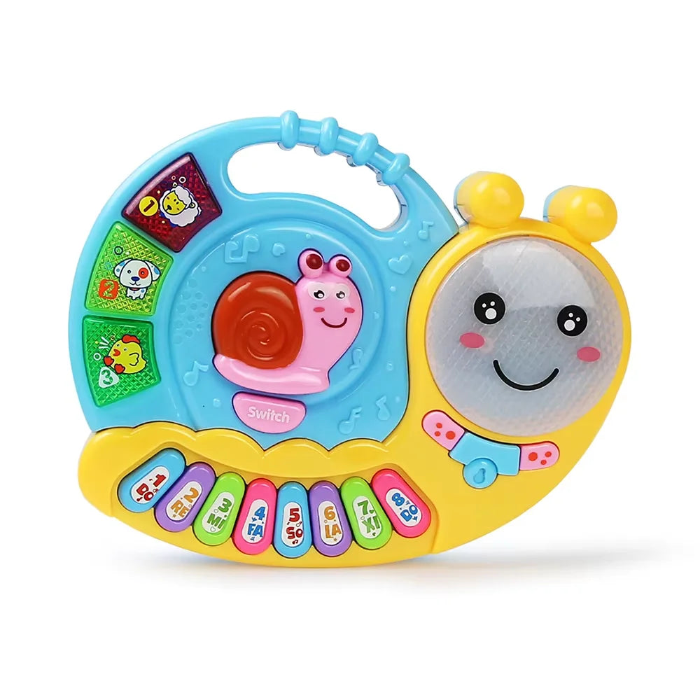Baby-Musikspielzeug mit Tierklang, Kinder-Klaviertastatur, elektrisches blinkendes Musikinstrument, frühes Lernspielzeug für Kinder