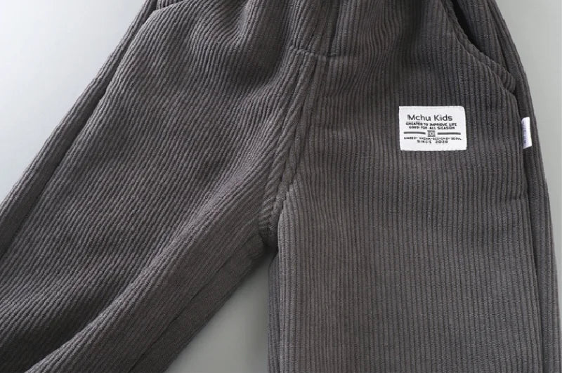 Winter Jungen warme Hosen große Kinder dick plus Samthose Kinder gepolsterte Baumwolle lange Hosen Herbst Teen lässige Cordhose