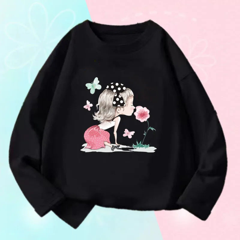 Girls Long Sleeve Graphic Tee