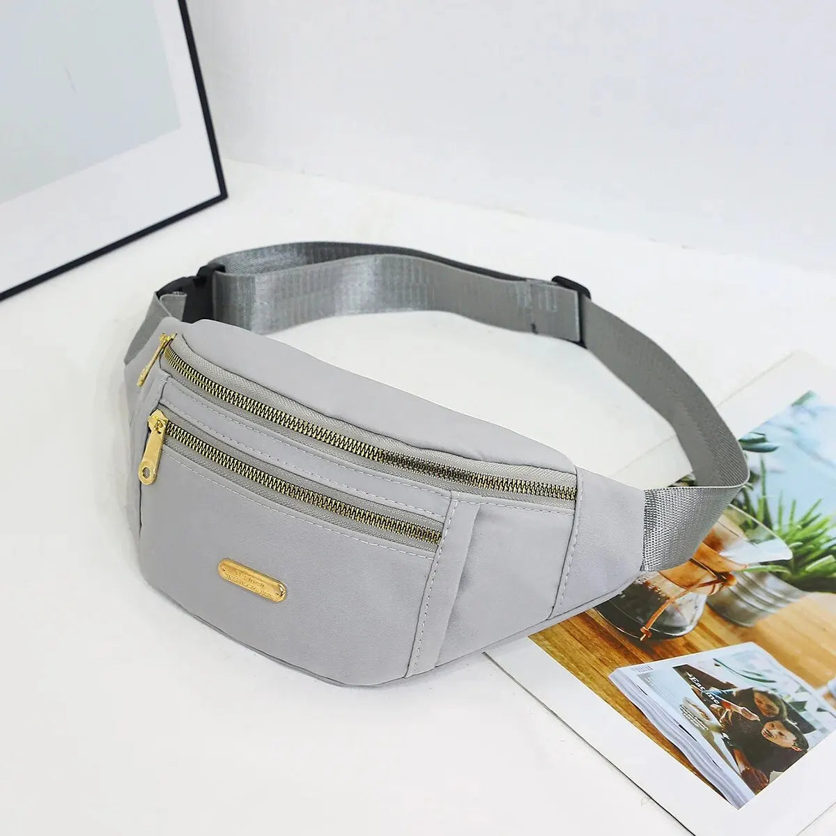 Sport-Hüfttasche für Damen, mehrschichtig, Gürteltasche, Handy-Essentials während Outdoor-Aktivitäten, Umhängetasche, Sport-Brusttasche