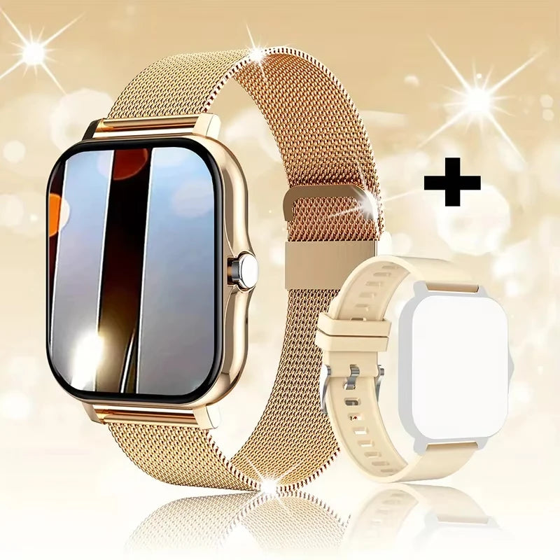 LAXASFIT 2025, neue Smartwatch für Männer und Frauen, Geschenk, voller Touchscreen, Sport-Fitness-Uhr, Bluetooth-Anruf, digitale Smartwatch