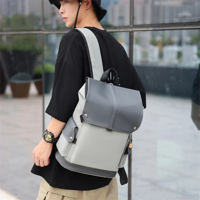 USB-Aufladung, Urban Man-Rucksack, wasserdichter Rucksack, Herren-Laptop-Rucksack, großer Computer-Rucksack für Business, Büro, Outdoor