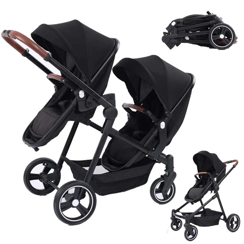 Ein faltbarer, multifunktionaler Kinderwagen, der auf einem Flugzeug getragen werden kann. Es kann in ein leichtes Babyrad zerlegt werden.