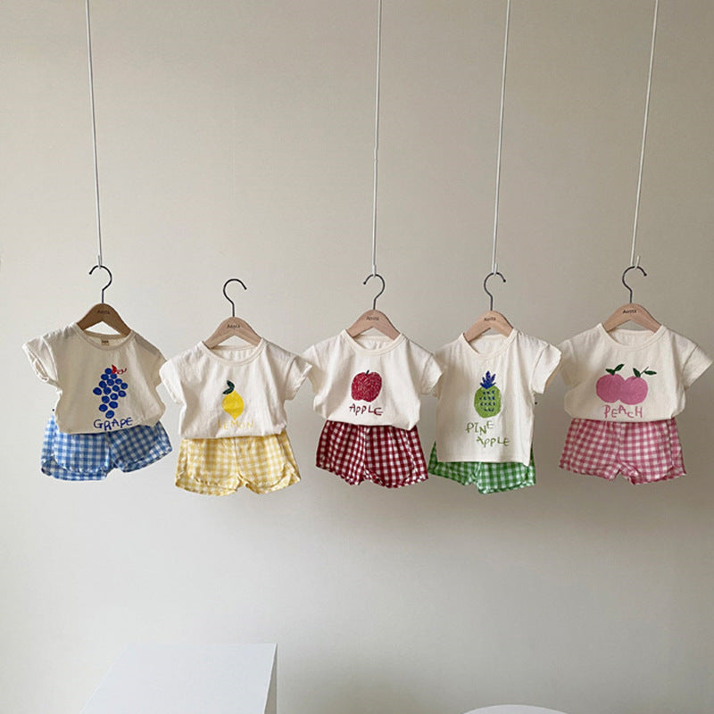 Baby Pyjamas Sets Baumwolle Kind Pyjamas Kleinkind Sommer Ärmellose Baby Nachtwäsche Pyjamas Kinder Cartoon Homewear Kleidung
