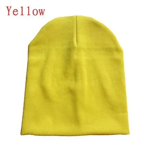 6M-3Y Baby Strickmütze und Schal Set Einfarbig Baumwolle Hip-Hop Beanie Warme Kleinkind-Mütze für Jungen Mädchen Frühling Herbst Winter