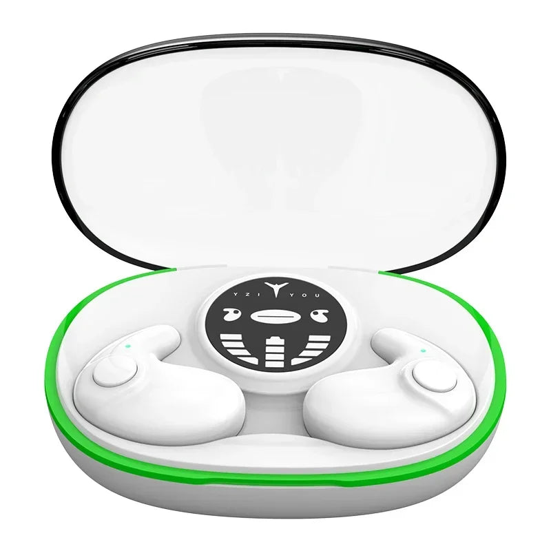 TWS Bluetooth 5.3 Kabellose Kopfhörer Unsichtbare Schlaf-Kopfhörer Versteckte Ohrhörer IPX5 Wasserdicht Geräuschunterdrückung Sport-Headset