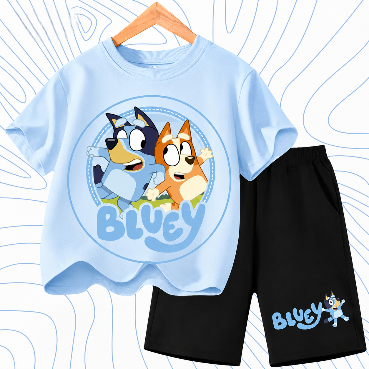 Bluey & Bingo Kinder-Outfit-Set