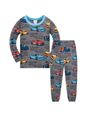 Kids Car Print Pajama Set