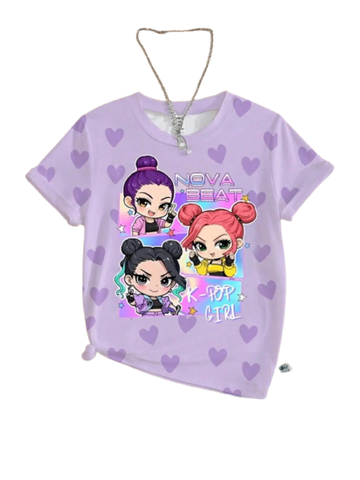 Girls K-Pop Graphic Tee