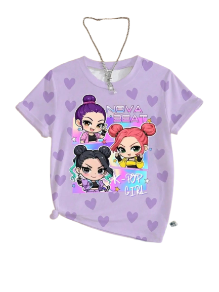 Girls K-Pop Graphic Tee