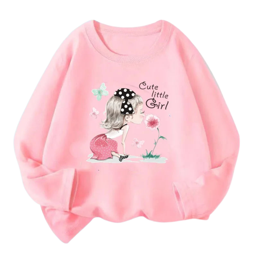 Girls Long Sleeve Graphic Tee